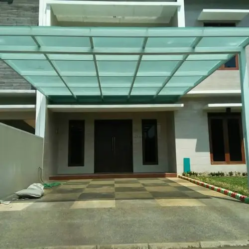 Kanopi Kaca Tempered 10mm di  slawi